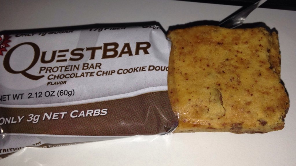review quest protein bar chocolate chip cookie dough